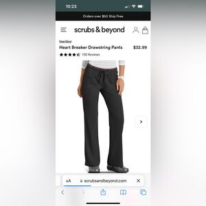 Heartsoul black scrub pants